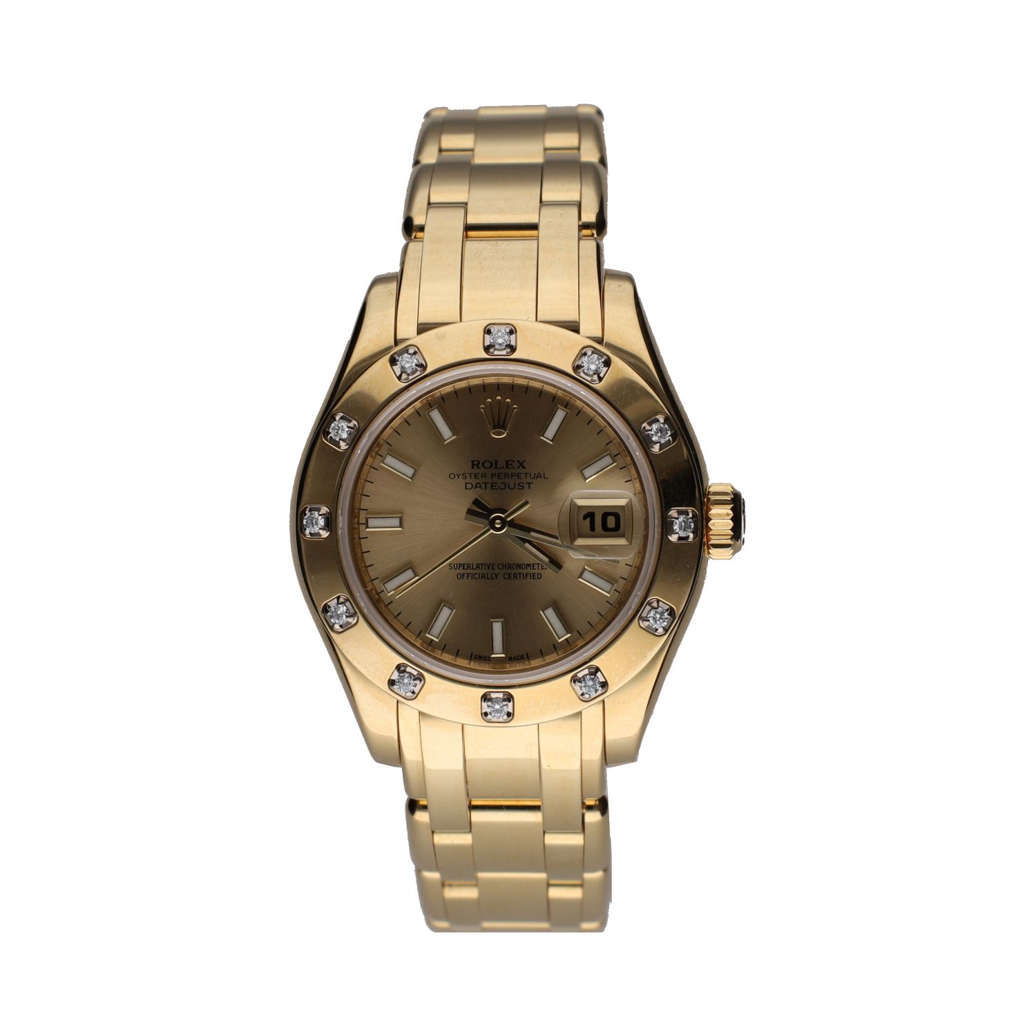 Datejust pearlmaster oro amarillo señora 29mm.   