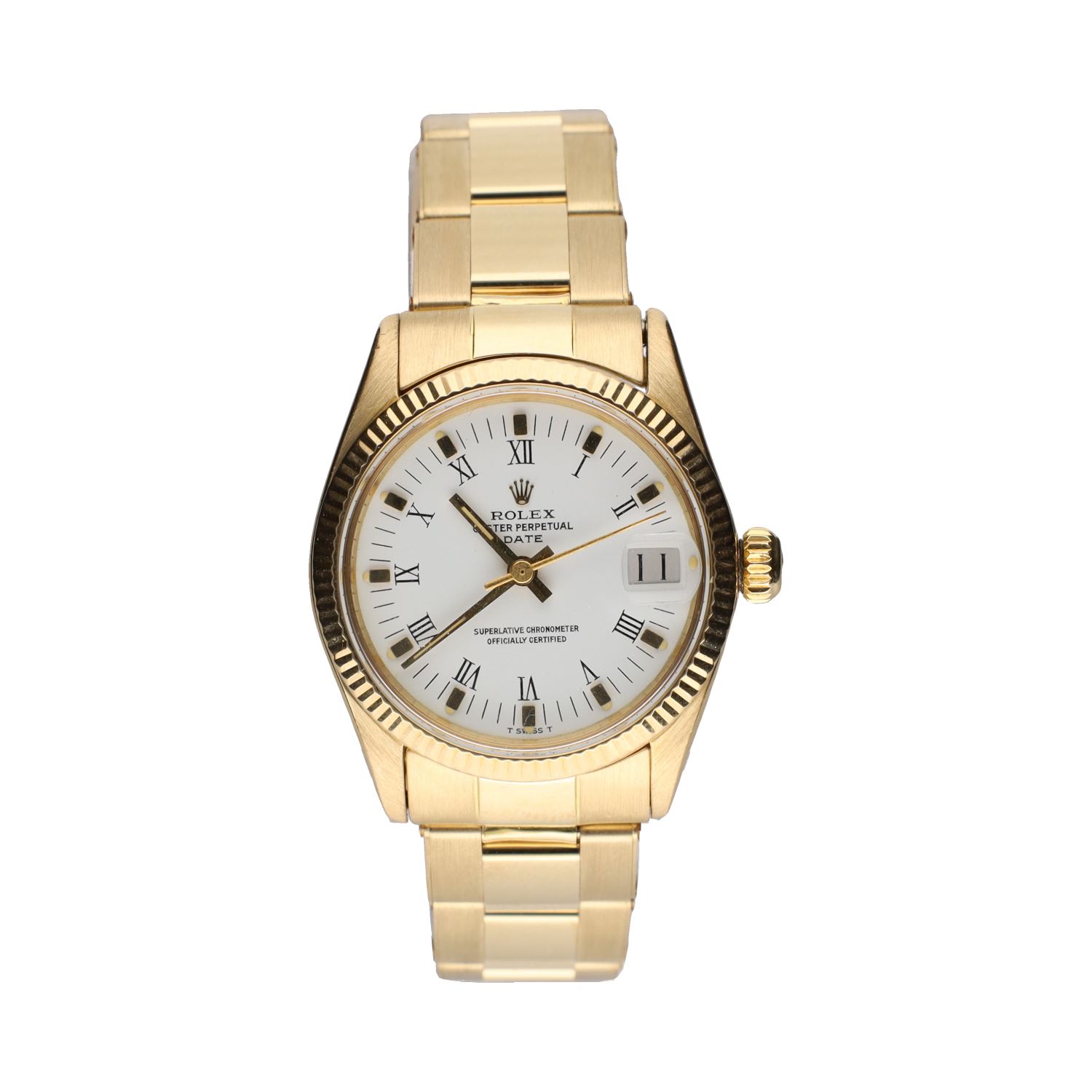 Date cadete oro amarillo 31mm.   