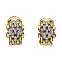 PENDIENTES<BR>PENDIENTES EN ORO AMARILLO Y BRILLANTE...