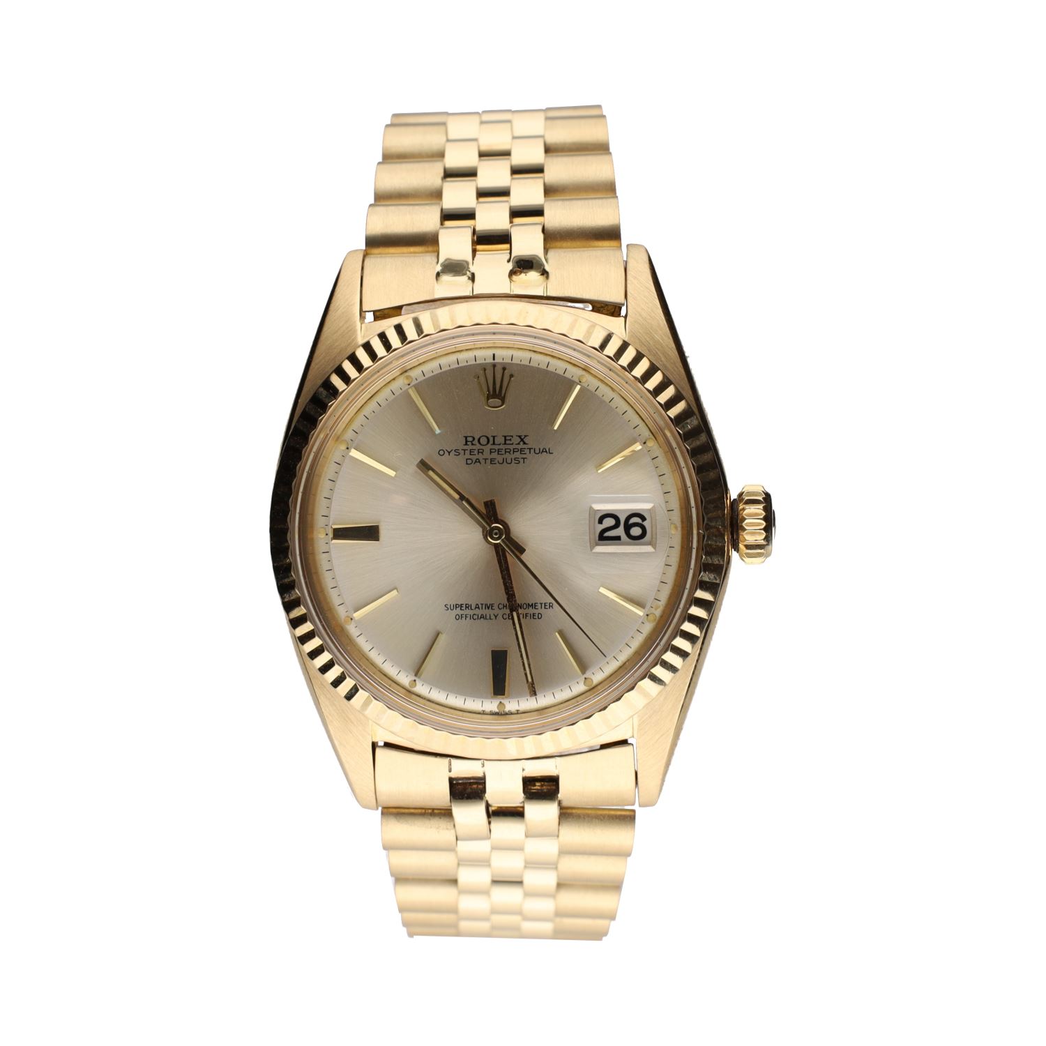 Datejust oro amarillo jubille plexi 36mm.   