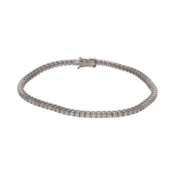 PULSERAS<BR>PULSERA RIVIERE EN ORO BLANCO CON BRIL... · ref.: PRESENTA CERTIFICADO...