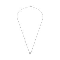 COLLARES<BR>COLLAR EN ORO BLANCO CON UN BRILLANTE.