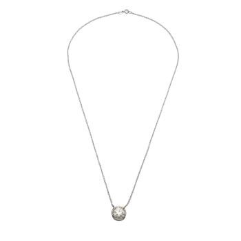 COLLARES<BR>COLLAR EN ORO BLANCO CON BRILLANTE 2,1... · ref.: PRESENTA CERTIFICADO...