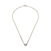 COLLARES<BR>COLLAR EN CORDÓN CON COLGANTE DE ORO B...