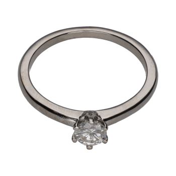 ANILLOS / SORTIJAS<BR>SORTIJA SOLITARIO EN ORO BLANCO CON BR... · ref.: PRESENTA CERTIFICADO...