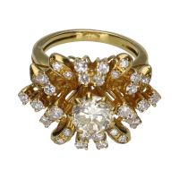 ANILLOS / SORTIJAS<BR>SORTIJA EN ORO AMARILLO CON BRILLANTE ...