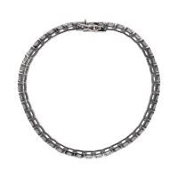 Pulsera riviere en oro blanco con brillantes.