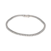 PULSERAS<BR>PULSERA RIVIERE EN ORO BLANCO CON BRIL...