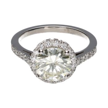 ANILLOS / SORTIJAS<BR>SOLITARIO EN ORO BLANCO CON BRILLANTE ... · ref.: PRESENTA CERTIFICADO...