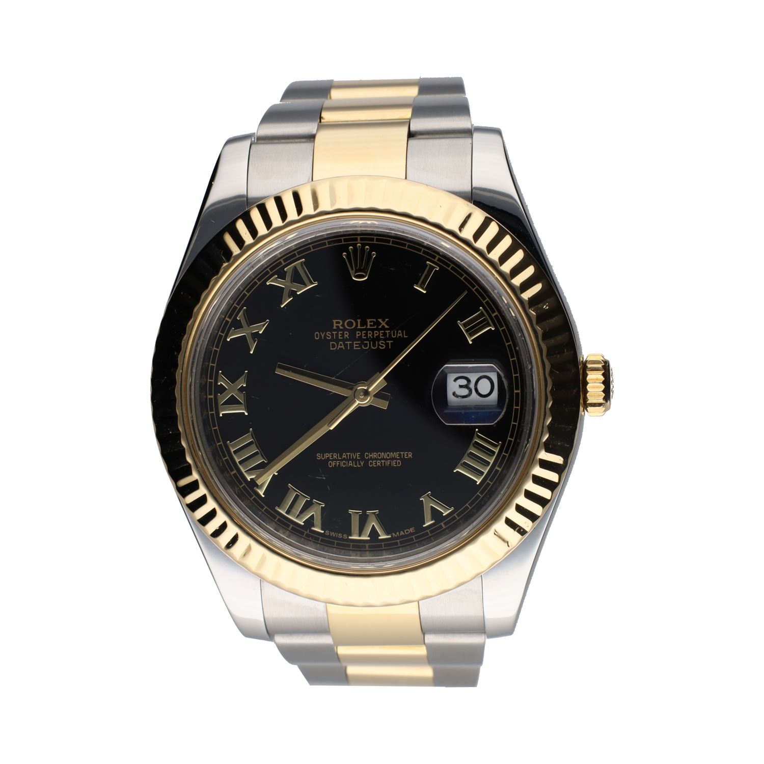 Datejust ii acero y oro oyster esfera negra 41mm.   