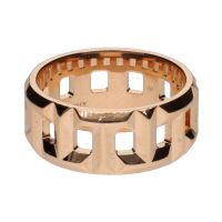 Sortija t de tiffany & co. En oro rosa. Talla 12.