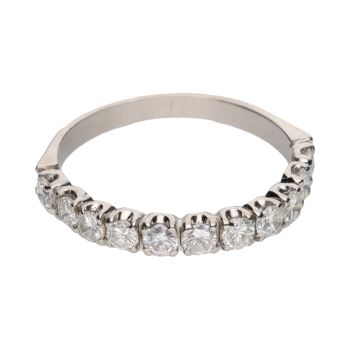 ANILLOS / SORTIJAS<BR>SORTIJA CINTILLO EN ORO BLANCO CON BRI... · ref.: PRESENTA CERTIFICADO...