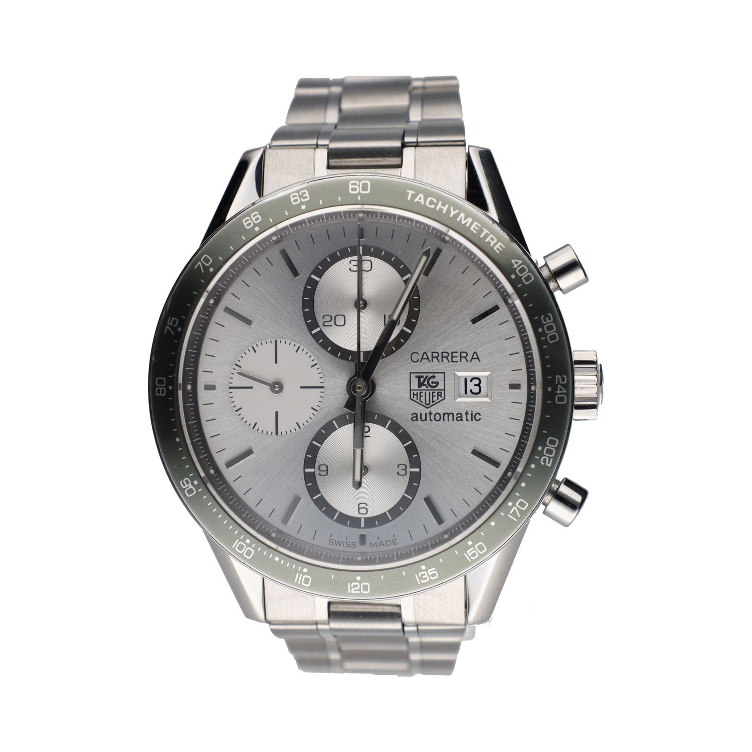 Carrera calibre 16 acero 41mm.   