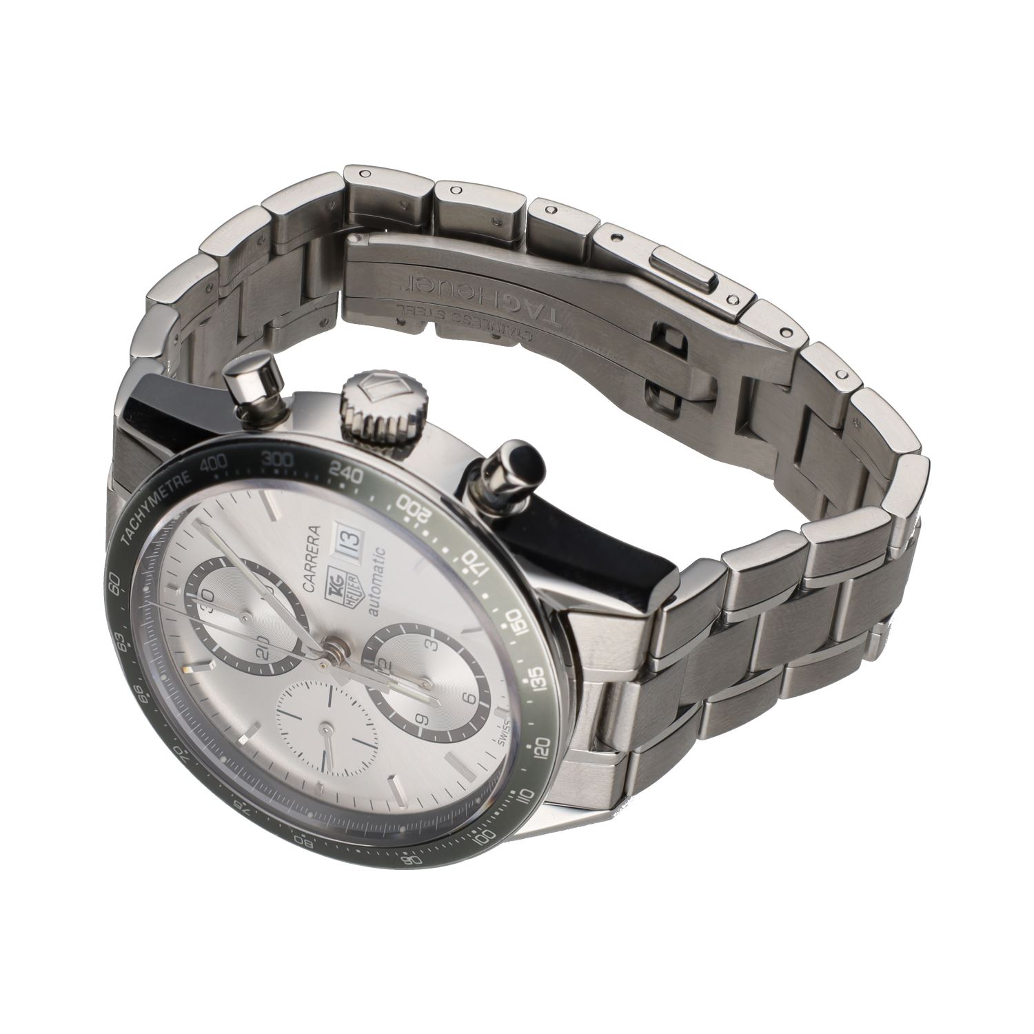 Carrera calibre 16 acero 41mm.   