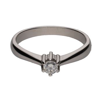 ANILLOS / SORTIJAS<BR>SORTIJA SOLITARIO EN ORO BLANCO CON UN... · ref.: PRESENTA CERTIFICADO...