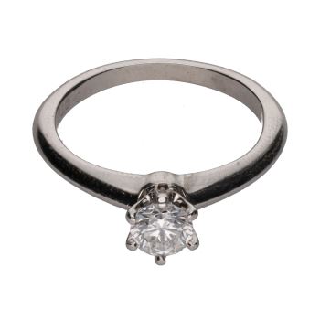 ANILLOS / SORTIJAS<BR>SOLITARIO TIFFANY & CO. EN PLATINO CON... · ref.: (NRXM) CERTIFICADO T...