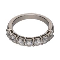 ANILLOS / SORTIJAS<BR>SORTIJA CINTILLO TIFFANY EN PLATINO Y ...