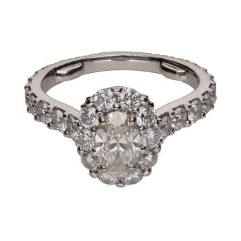 ANILLOS / SORTIJAS<BR>SORTIJA FIRMADA POR GRAFF EN ORO BLANC... · ref.: (AMXM) CERTIFICADO G...