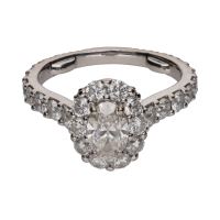 ANILLOS / SORTIJAS<BR>SORTIJA FIRMADA POR GRAFF EN ORO BLANC...