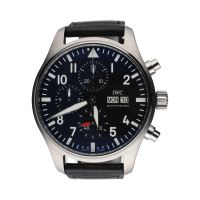 IWC<BR>CHRONORAPH PILOTS DAY DATE ACERO 43MM....