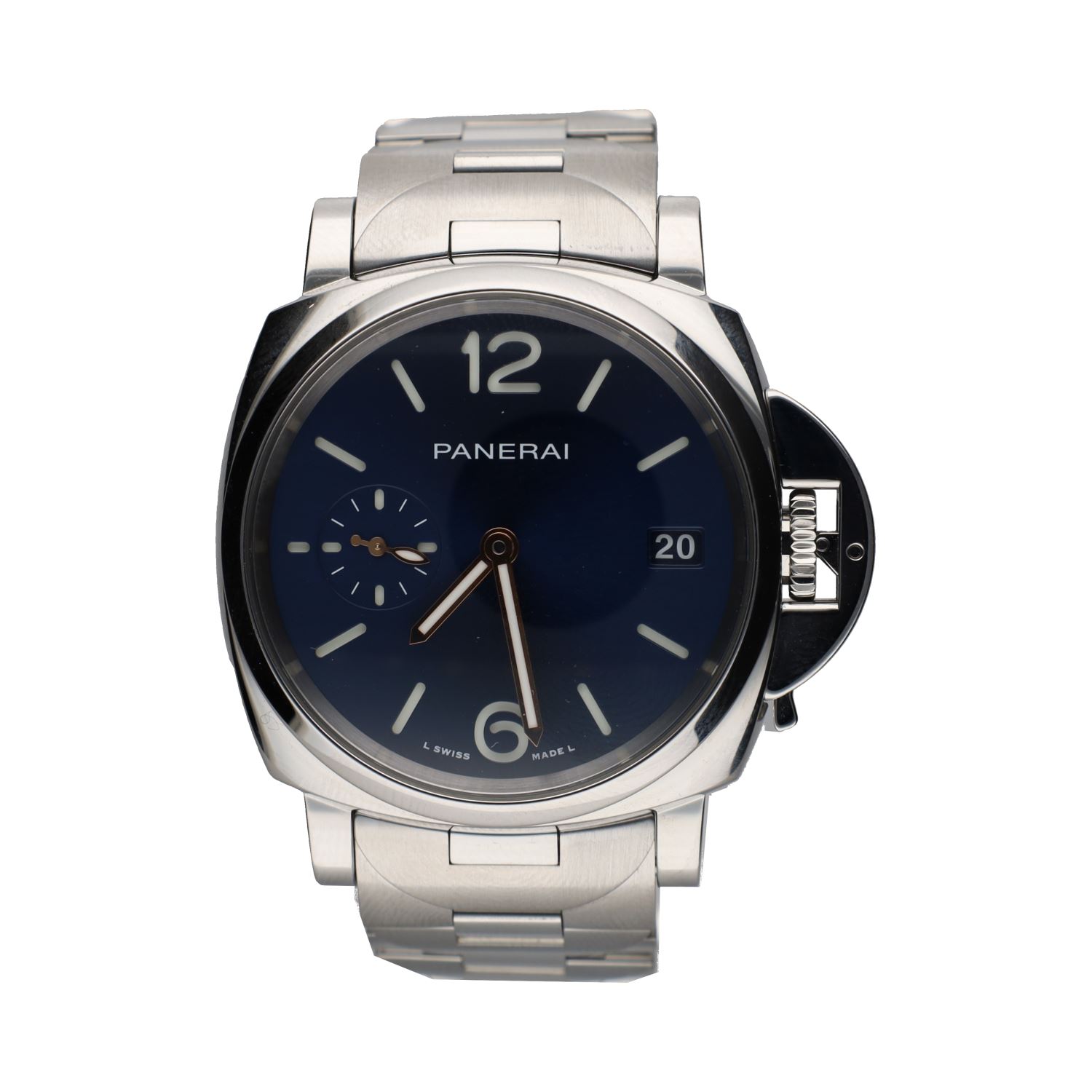 Luminor due acero 38mm.   