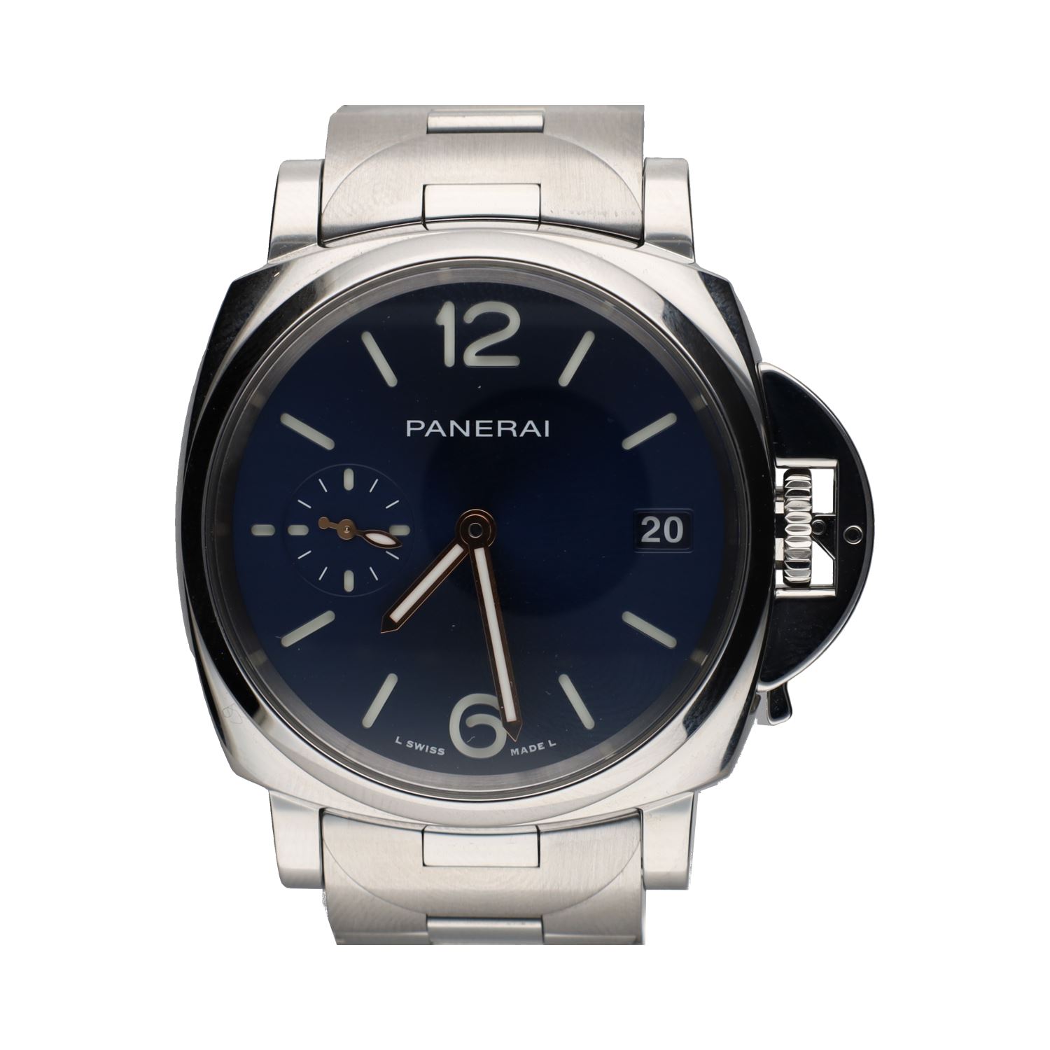 Luminor due acero 38mm.   