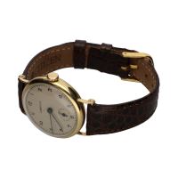 Clasico antiguo oro amarillo cuerda manual 30mm.  