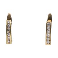 PENDIENTES<BR>PENDIENTES EN ORO AMARILLO Y BRILLANTE...