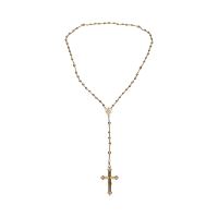 COLLARES<BR>ROSARIO EN ORO AMARILLO.