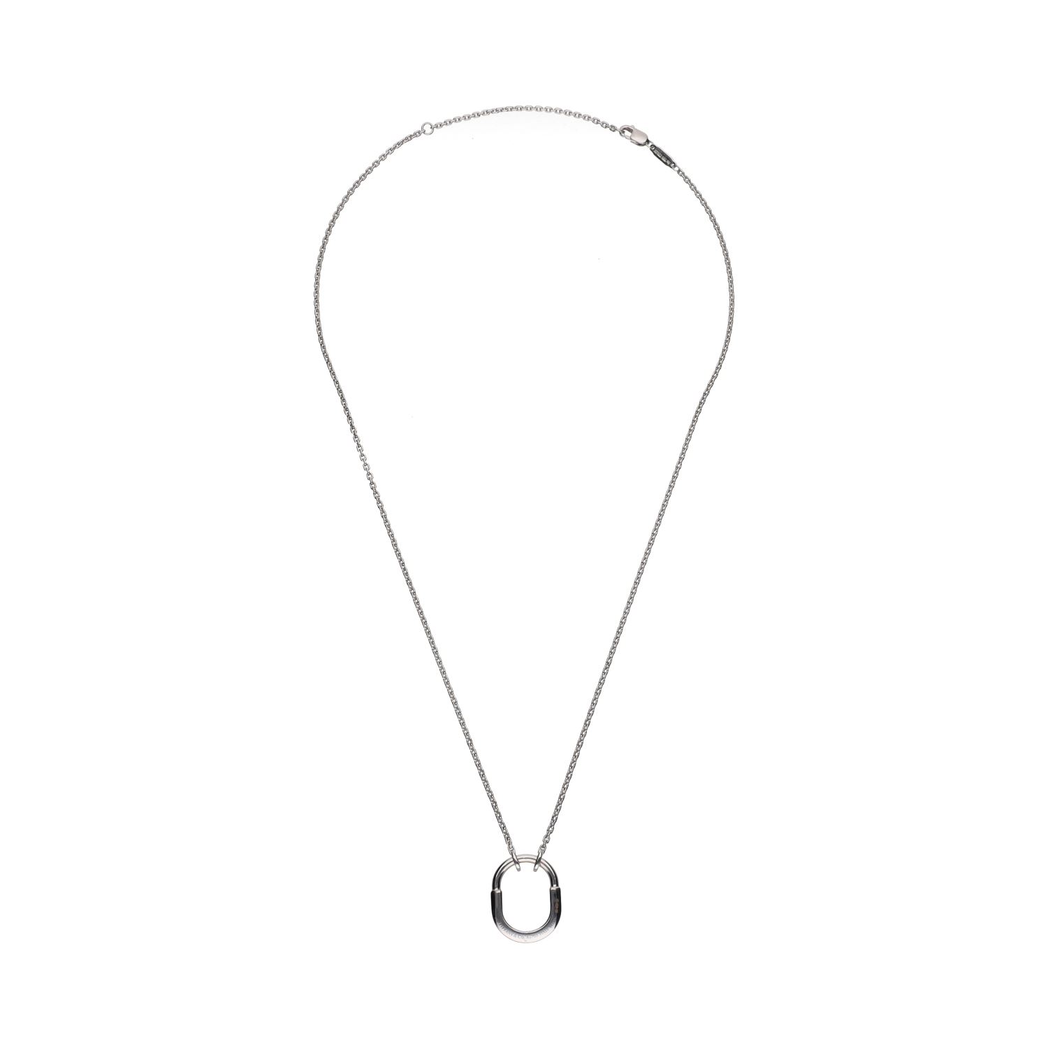 Collar lock de tiffany & co. En oro blanco con brillantes.