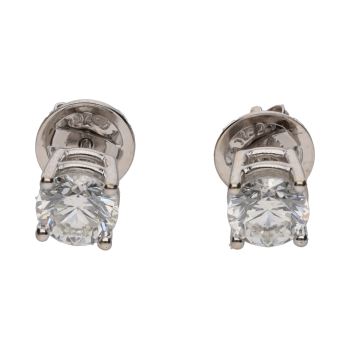 PENDIENTES<BR>PENDIENTES DORMILONAS EN ORO BLANCO CO... · ref.: PRESENTA CERTIFICADO...