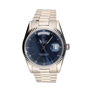 ROLEX<BR>DAY DATE ORO BLANCO PRESIDENT 36MM ESF... · ref.: 118239