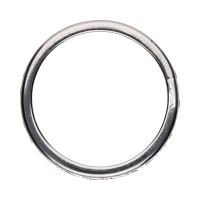 Sortija alianza eternity en oro blanco con brillantes. Talla 24.