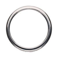 Sortija alianza eternity en oro blanco con brillantes. Talla 23.