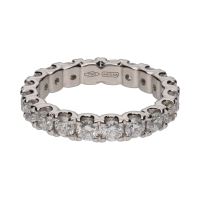 ANILLOS / SORTIJAS<BR>SORTIJA ETERNITY EN ORO BLANCO CON BRI...