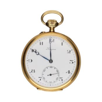 LONGINES<BR>RELOJ DE BOLSILLO LEPINE EN ORO AMARIL... · ref.: 