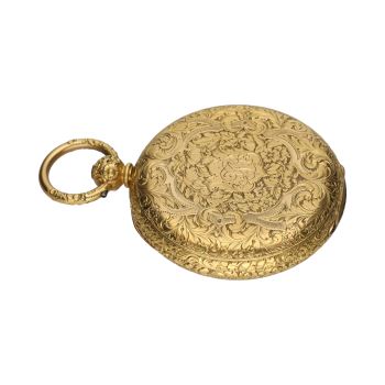 <BR>RELOJ DE BOLSILLO SABONETA EN ORO AMAR... · ref.: 