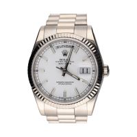 Day-date president oro blanco 36mm.   