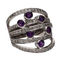 ANILLOS / SORTIJAS<BR>SORTIJA ANCHA REALIZADA EN ORO BLANCO ...