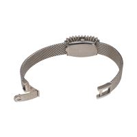 Clasico señora oro blanco brillantes cuerda manual.  