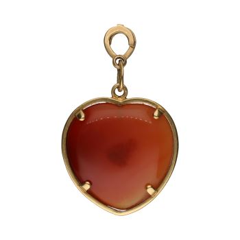 COLGANTES<BR>COLGANTE FORMA DE CORAZÓN EN ORO AMARI... · ref.: (OI)