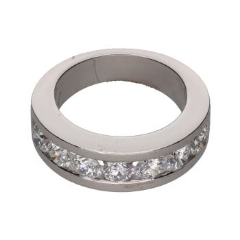 ANILLOS / SORTIJAS<BR>SORTIJA MEDIA ALIANZA EN ORO BLANCO CO... · ref.: PRESENTA CERTIFICADO...