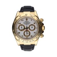 ROLEX<BR>DAYTONA ORO AMARILLO CUERO ESFERA AZUL...