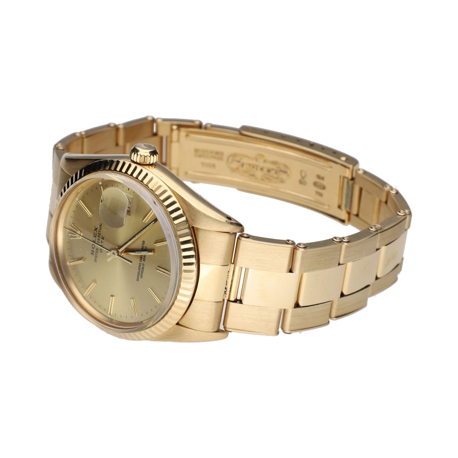 Oyster perpetual date oro amarillo 34mm.  