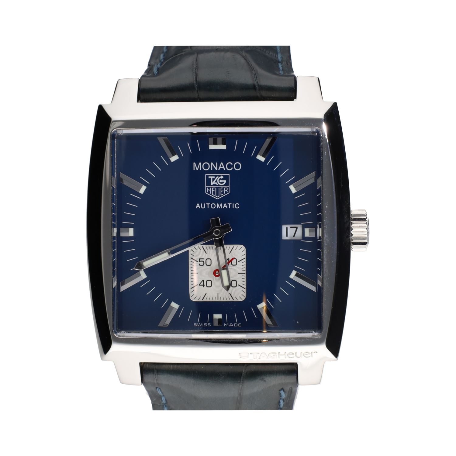 Monaco calibre 6 automatico acero 33mm.  