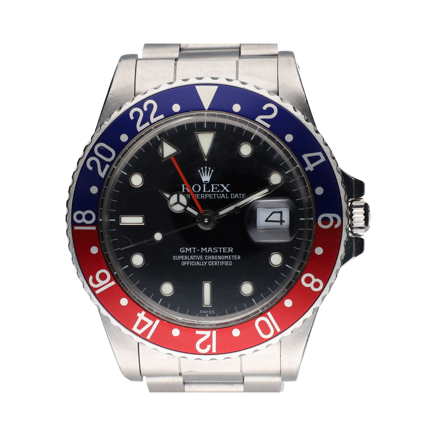 Gmt-master acero oyster pepsi 40mm.   