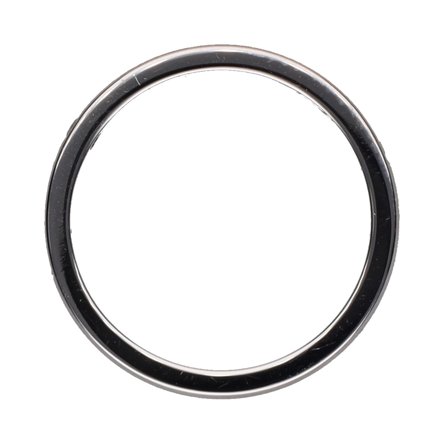 Sortija alianza de cartier con un brillante en platino. Talla 50.