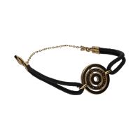 Pulsera bulgari astrale en oro amarillo y cordón.