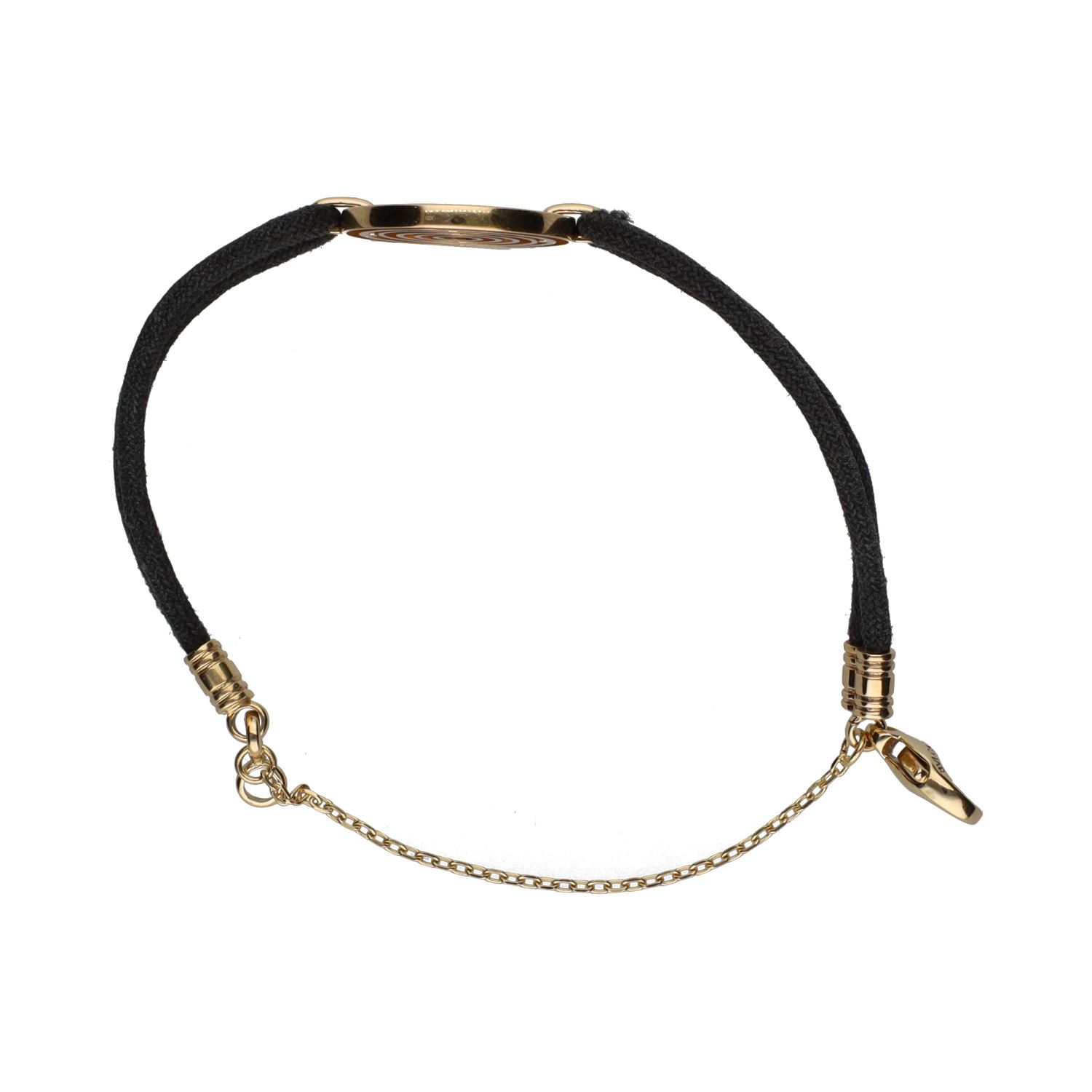 Pulsera bulgari astrale en oro amarillo y cordón.