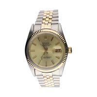ROLEX<BR>DATEJUST ACERO Y ORO JUBILLE PLEXI 36M...